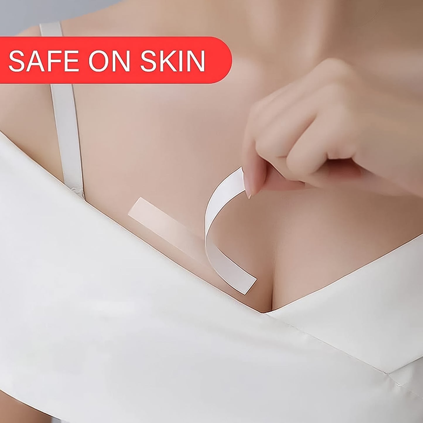 Waterproof Anti-Skid Double-Sided Body Tape | Transparent Medical Fashion Tape for Lingerie (10 Pcs Set)