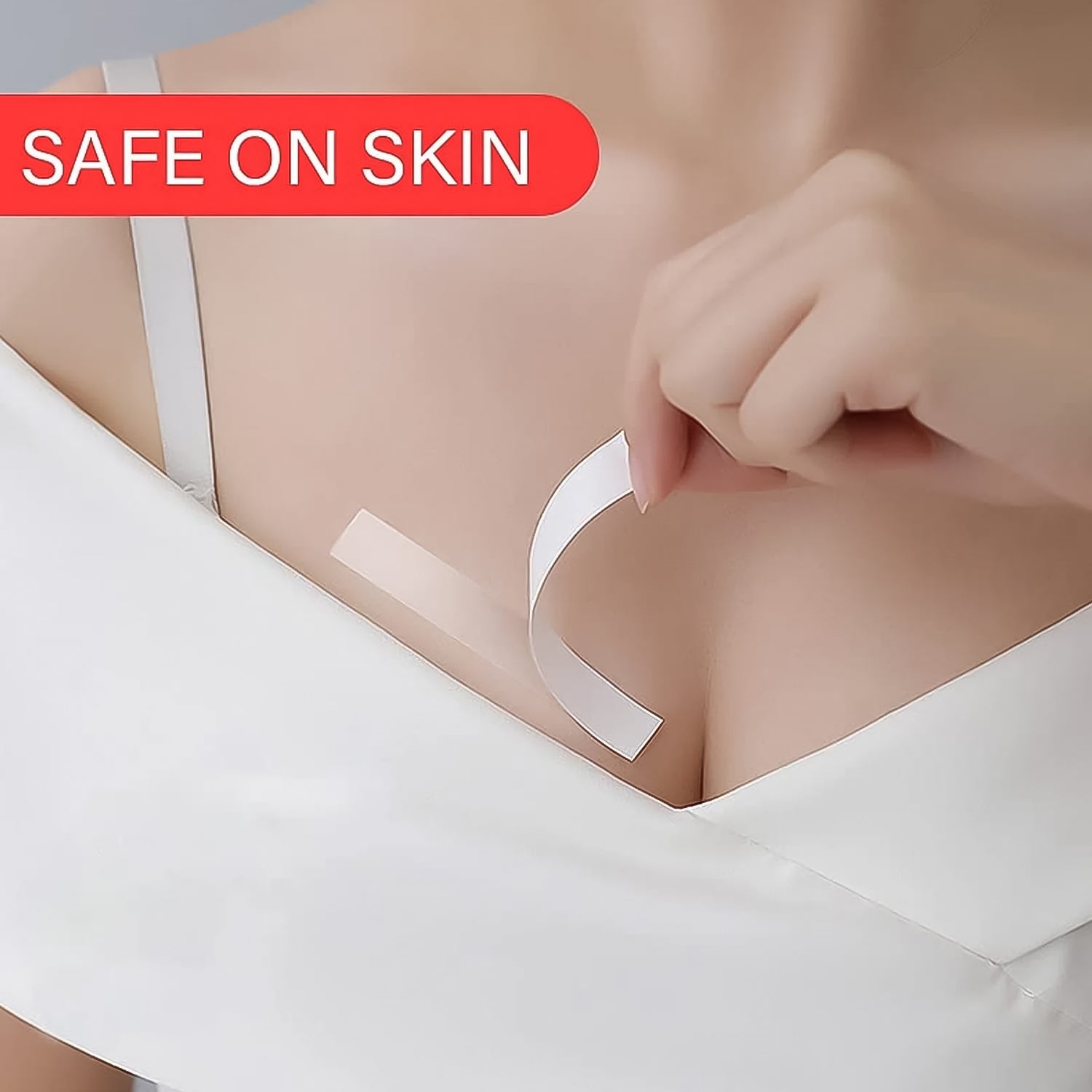 Waterproof Anti-Skid Double-Sided Body Tape | Transparent Medical Fashion Tape for Lingerie (10 Pcs Set)