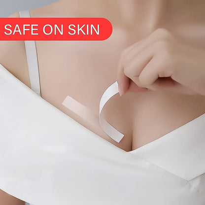 Waterproof Anti-Skid Double-Sided Body Tape | Transparent Medical Fashion Tape for Lingerie (10 Pcs Set)
