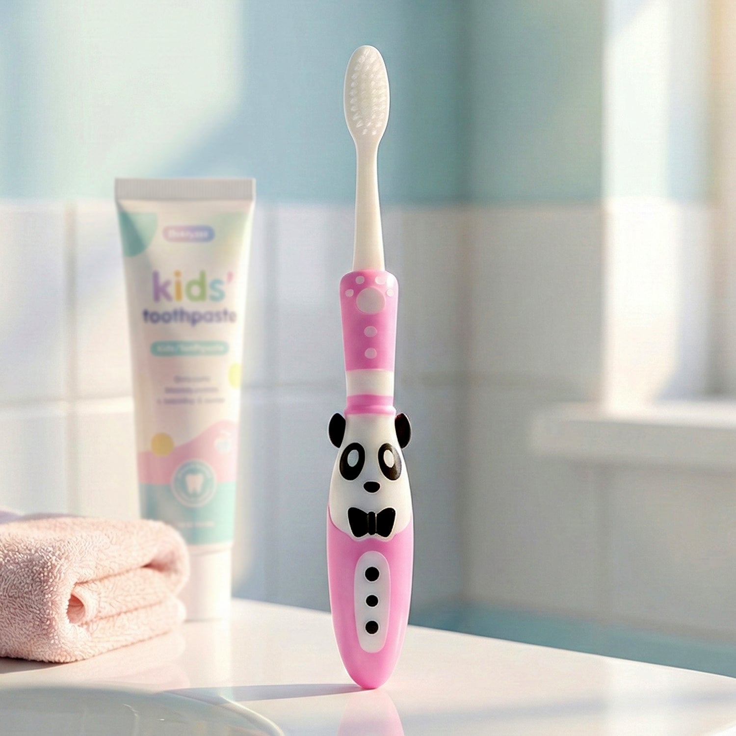 Kids Toothbrush and Fidget Spinner Toy Set – Fun and Interactive Oral Care Combo for Kids | Includes Cute Panda Toothbrush and Fidget Spinner | Perfect for Little Ones