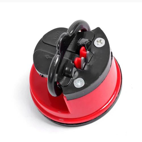 Manual Kitchen Knife Sharpener with Suction Base Professional Blade Sharpener for Kitchen Knives Scissors and Serrated Blades (1 Pc)