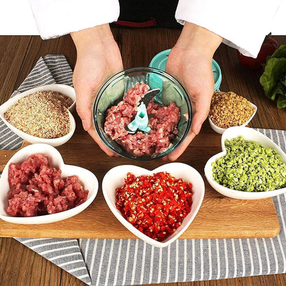 6 Blade 2in1 Manual Food Chopper (1000ml)
