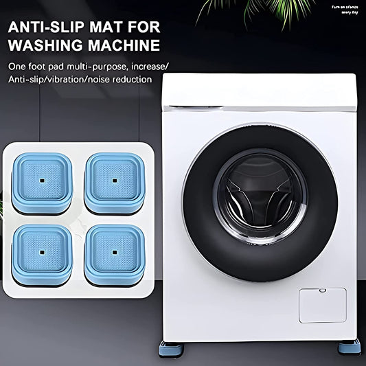 Plastic Washing Machine Feet Pads Anti Vibration Anti Slip Noise Reduction Universal Stabilizer Base for Washing Machine Refrigerator Furniture and Appliances (Set of 4)