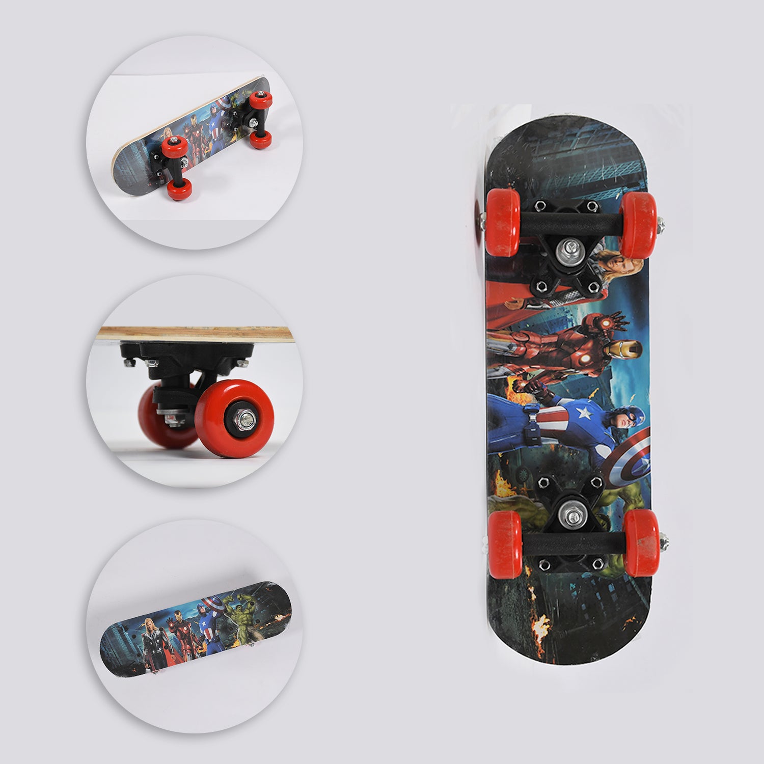 Wooden Mini Skateboard Cruiser Lightweight Skate Board with Smooth Wheels for Kids Beginners Teens and Adults Outdoor Fun Ride and Gift (1 Pc)
