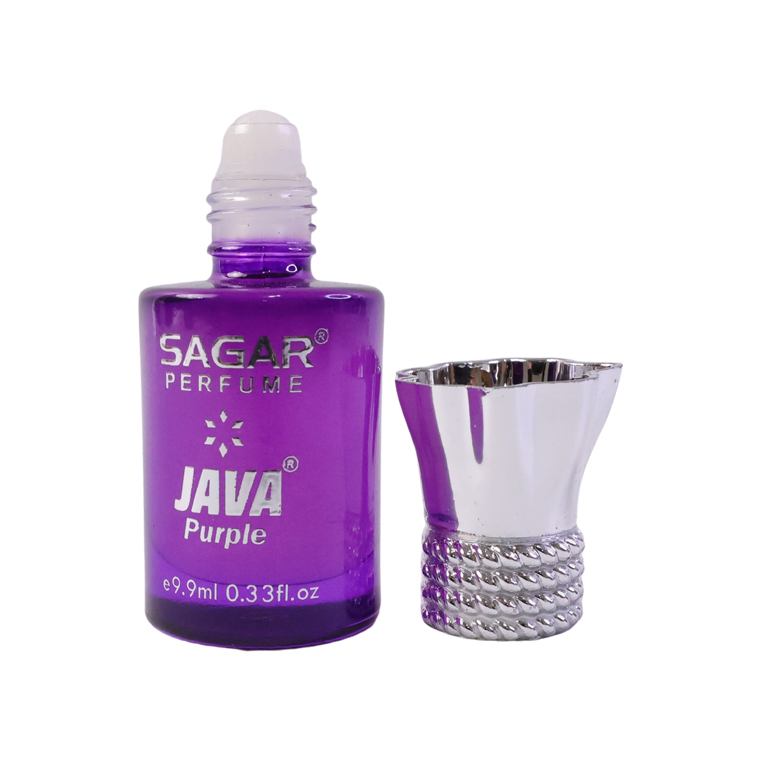 Sagar Java Purple Roll On Attar, Alcohol Free Long Lasting Perfume Oil for Men and Women, 9.9 ml