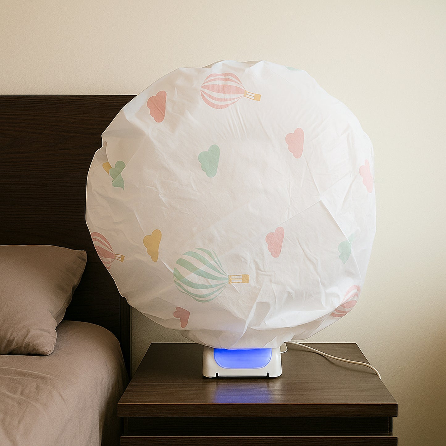 Protective Dust Cover for Table Fan/ Air Purifier/ Small Appliances – Waterproof &; Washable Anti-Dust Shield with Printed Design (45 cm, 1 Pc)