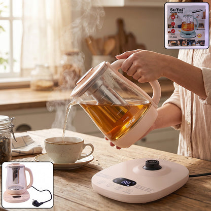 Electric Glass Kettle 2.3 Litre Multi Function Tea Maker and Water Boiler with Glass Infuser, Digital Temperature Control and Keep Warm Function (1 Pc)
