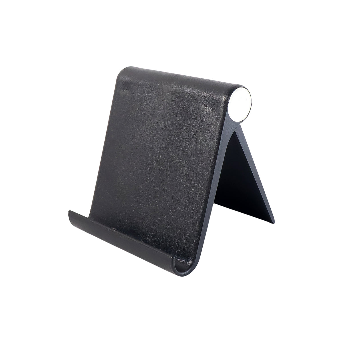 Plastic Foldable Desktop Mobile Stand for Tabletop Viewing, Video Calls, Gaming and Hands-Free Use – Adjustable Slim Design | Black