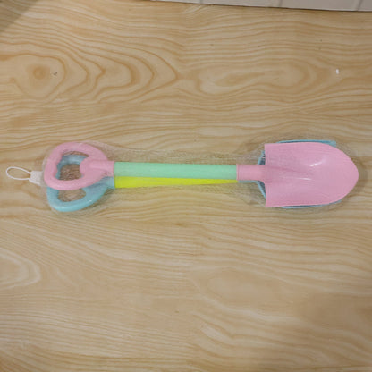 Kids Beach Sand Shovel Toy Set of 2 | Colourful Plastic Digging Shovel and Scoop for Beach, Garden and Outdoor Play
