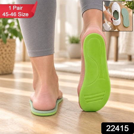 Soft Foam Shoe Insoles With Textured Surface For Daily Wear (1 Pair Size 45-46)