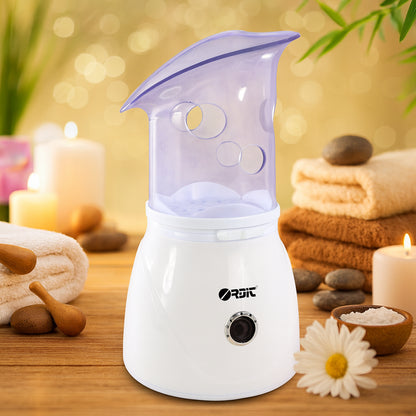 Orbit Professional Facial Steamer 130W Ionic Steam Inhaler for Skin Care, Deep Pore Cleansing, Spa Therapy, Cold and Cough Relief (1 Pc)