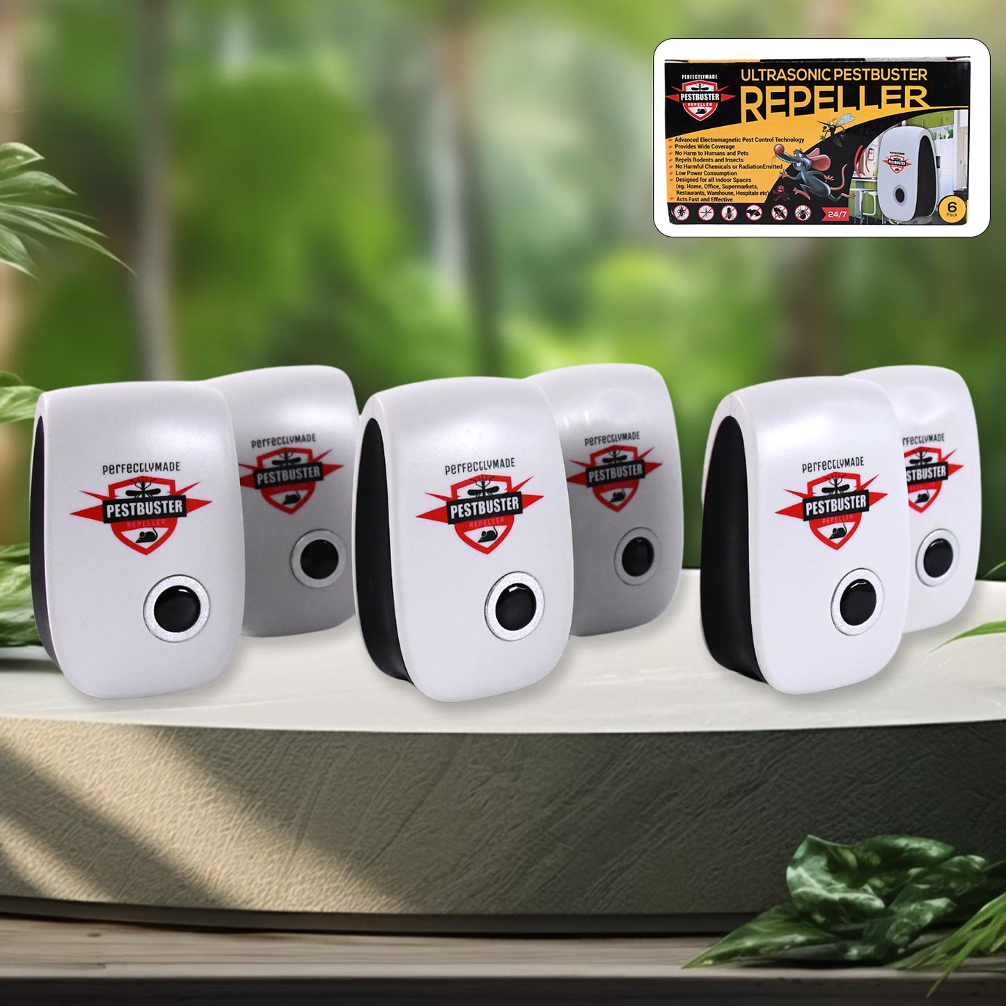 Ultrasonic Electronic Pest Repeller – Plug-in Pest Control Device for Rats, Cockroaches, Mosquitoes, Ants and Rodents (1 Pc)