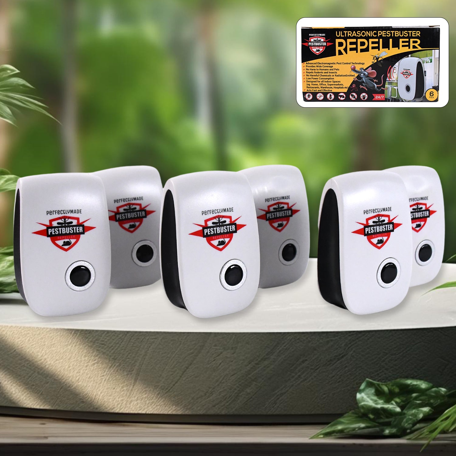 Ultrasonic Electronic Pest Repeller – Plug-in Pest Control Device for Rats, Cockroaches, Mosquitoes, Ants and Rodents (1 Pc)