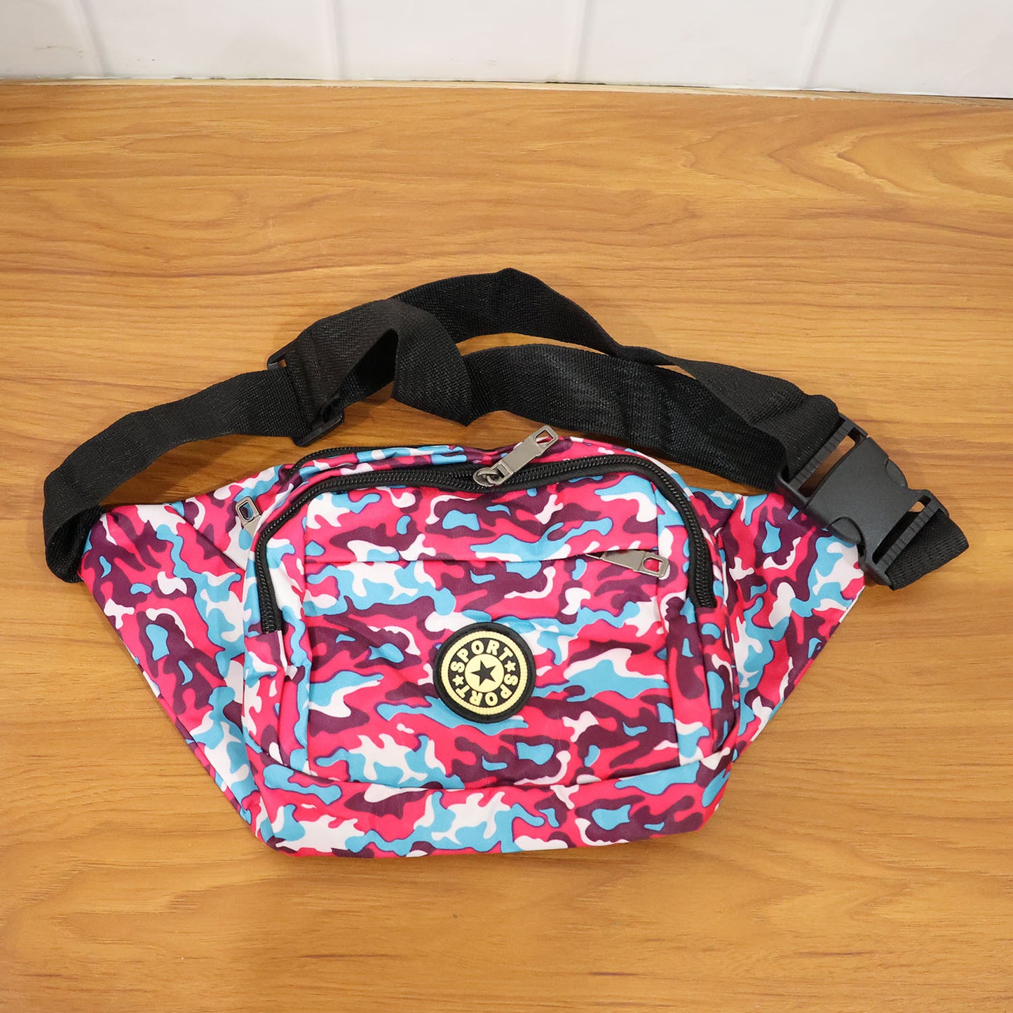Stylish Multi-Purpose Waist Bag and Crossbody Sling Pouch with Adjustable Strap and Secure Zipper Compartments