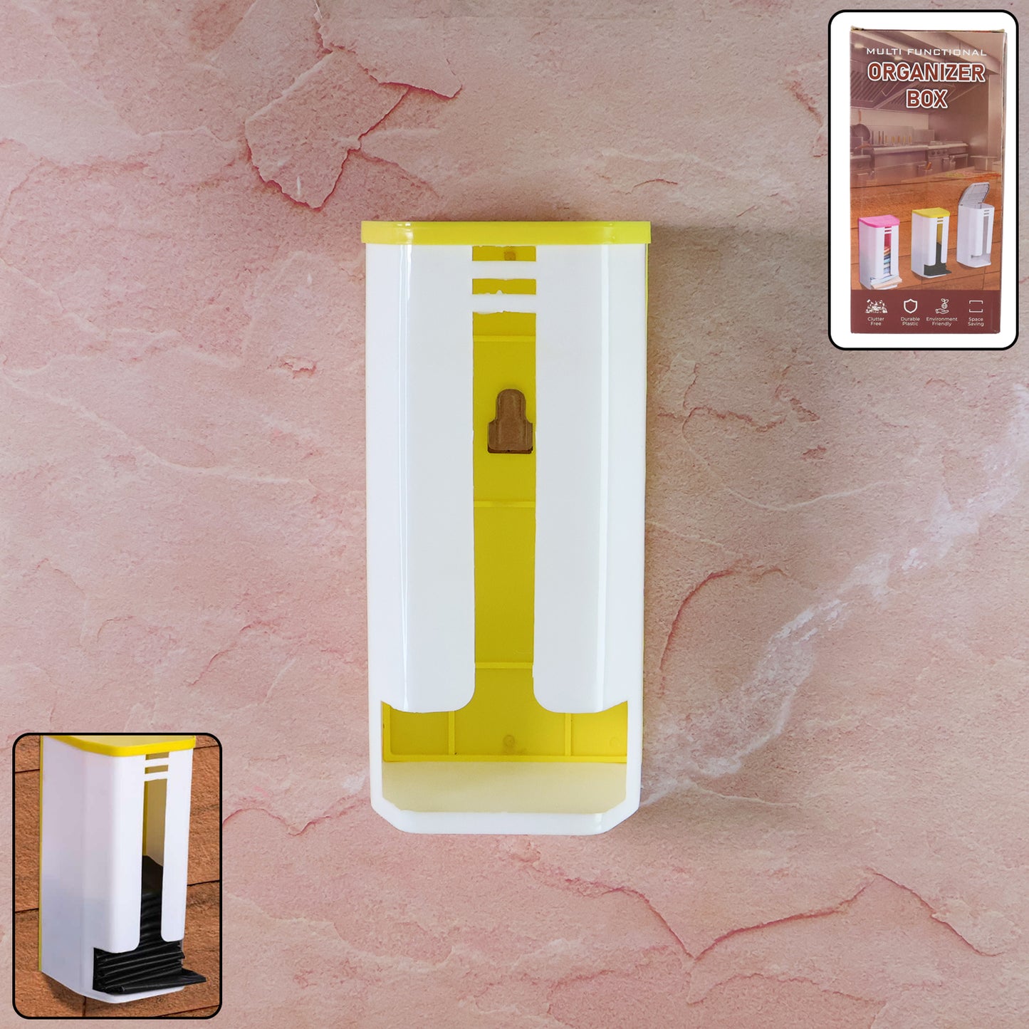 Wall-Mounted Plastic Bag Dispenser - (1 Pc)