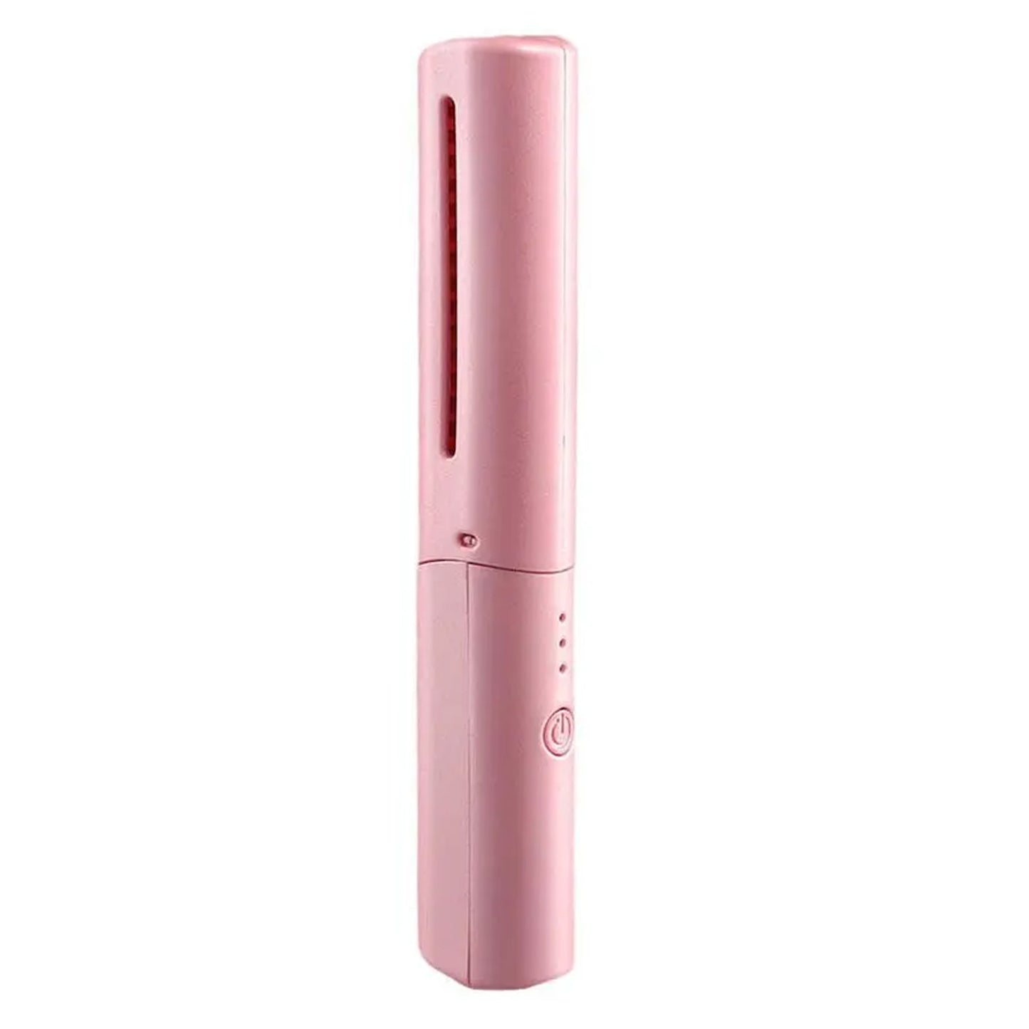 Rechargeable Mini Hair Straightener – Travel Portable USB Charging Cordless Hair Straightener Brush with Three Temperature Adjustments and Flat Iron Comb (1 Pc)