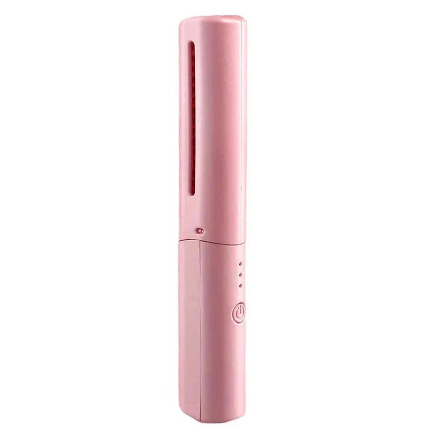 Rechargeable Mini Hair Straightener – Travel Portable USB Charging Cordless Hair Straightener Brush with Three Temperature Adjustments and Flat Iron Comb (1 Pc)