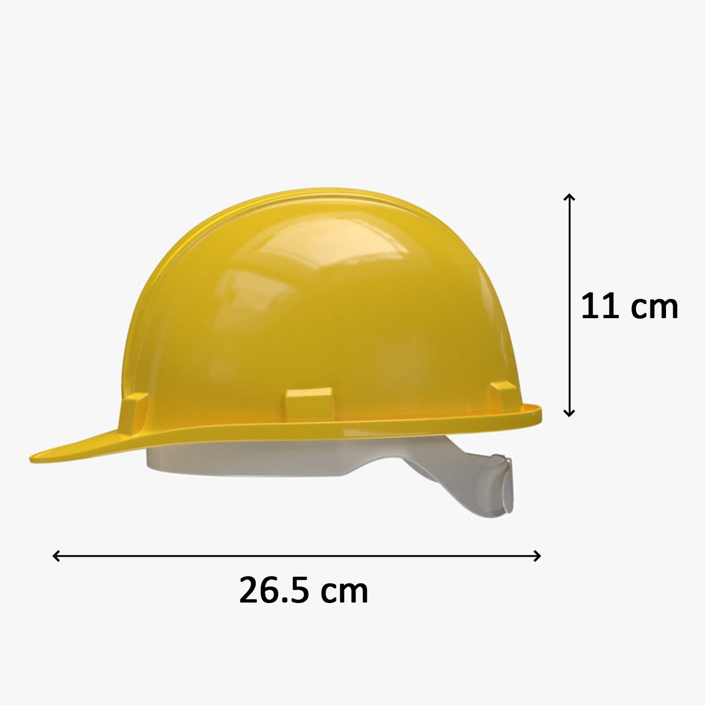 Yellow Plastic Construction Hard Hat | Adjustable Toy Construction Helmet for Costume, Role Play, School Activities and Party Dress Up (1 Piece)