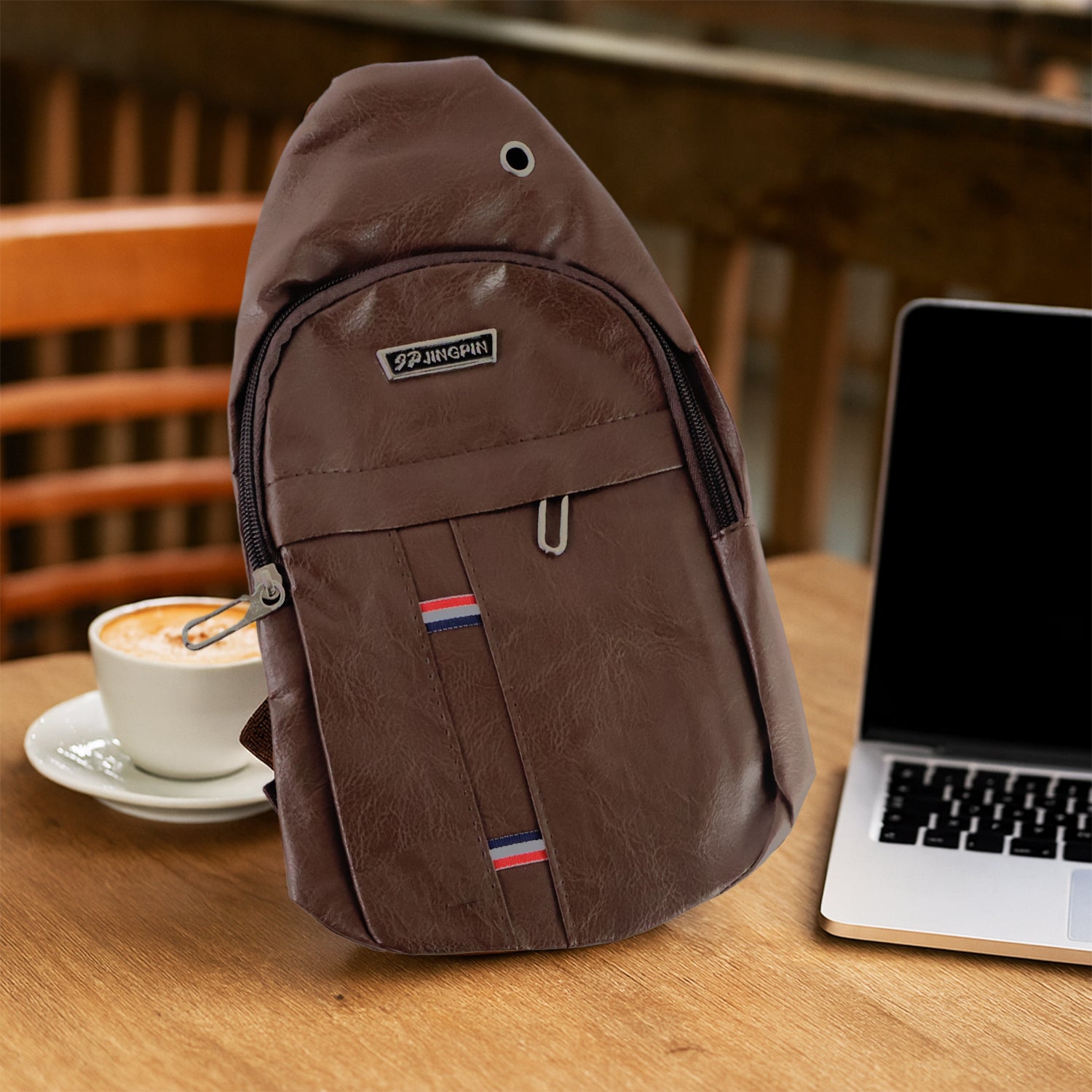 Unisex Waterproof Anti-Theft Crossbody Sling Bag with USB Charging Port, Earphone Port and Adjustable Shoulder Strap
