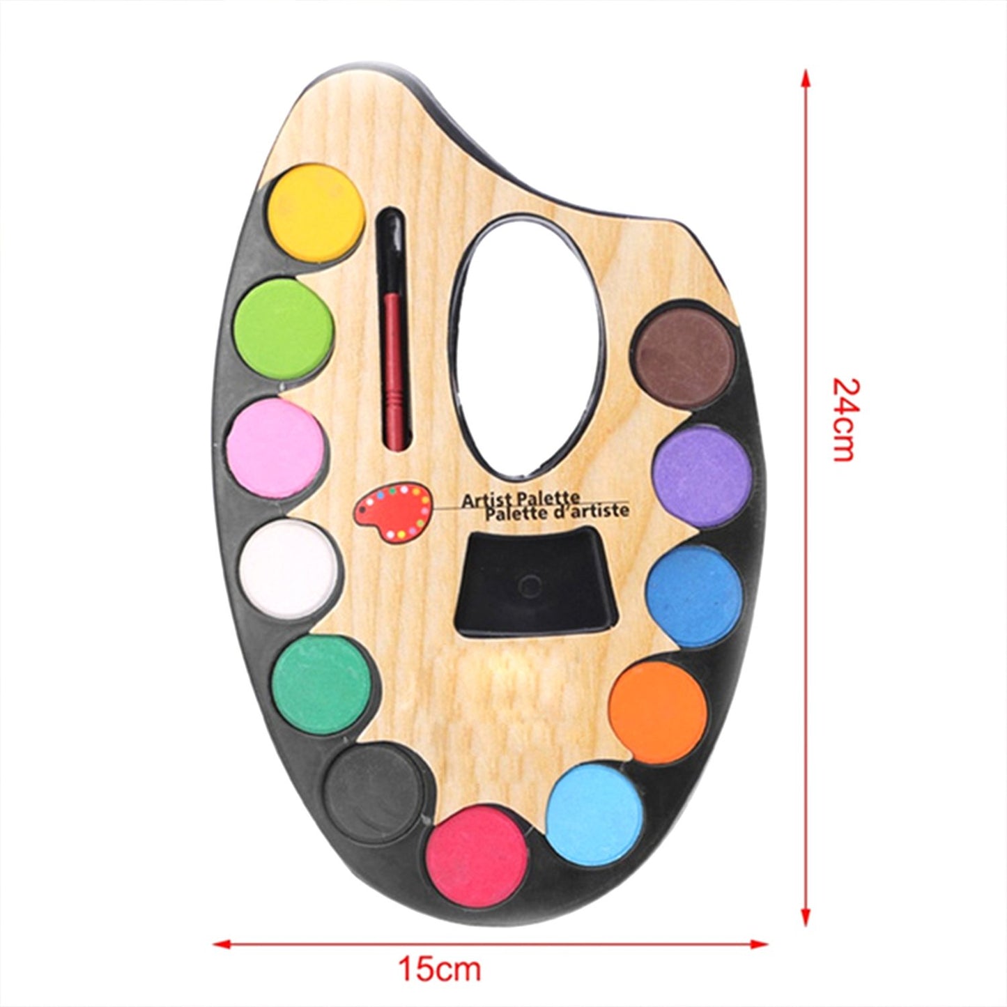 Non-Toxic Watercolor Painting Set with Artistic Palette and Paint Brush – Creative Sketch and Art Kit for Kids