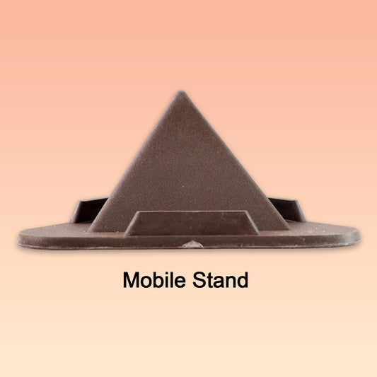 Universal Portable Three Sided Pyramid Shape Mobile Holder Stand for Smartphones and Tablets Foldable Adjustable Desktop Table Phone Stand
