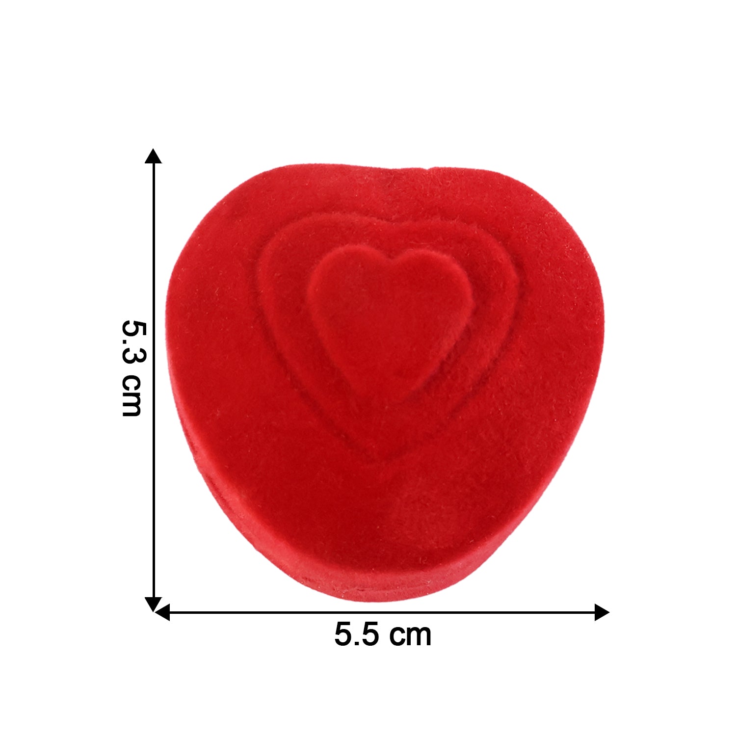 Premium Heart-Shaped Velvet Jewellery Ring Box – Elegant Proposal & Gift Presentation Case (1 Pc)