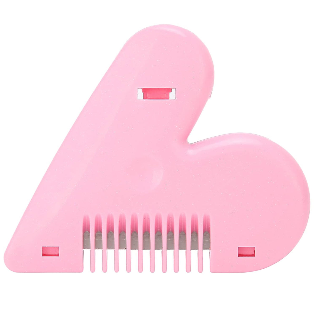 Heart Shape Hair Thinning Scissors for Kids and Adults Double Edge Stainless Steel Hair Cutting Scissors Lightweight Portable Hair Trimming Tool (1 Pc)