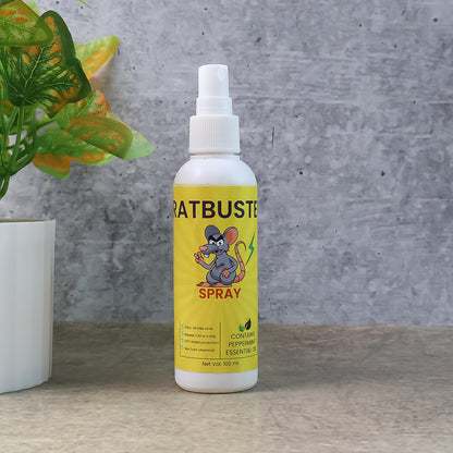 Rat Repellent Spray 100ml | Herbal Essential Oil-Based Rodent Deterrent for Home, Car, Garage and Warehouse