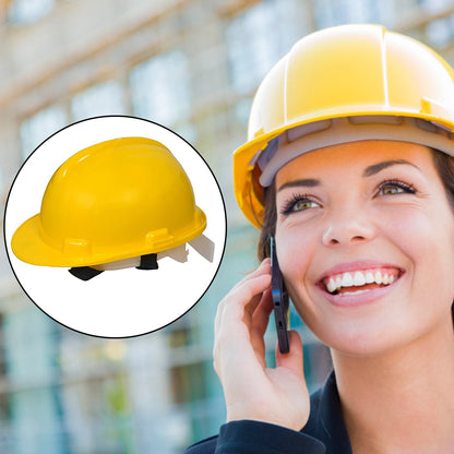 Yellow Plastic Construction Hard Hat | Adjustable Toy Construction Helmet for Costume, Role Play, School Activities and Party Dress Up (1 Piece)