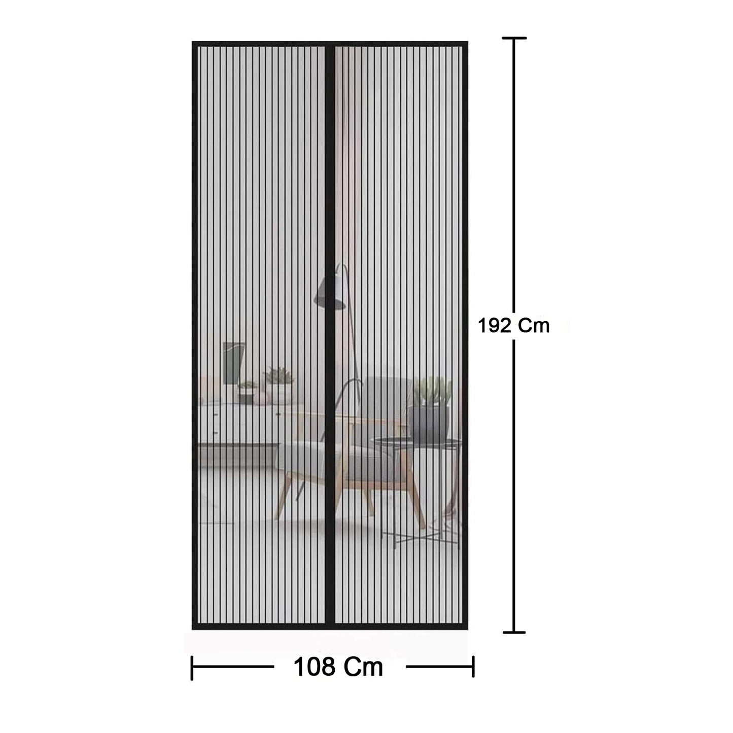Magic Mesh Hands-free Screen Door Instant Opening (1 Set)