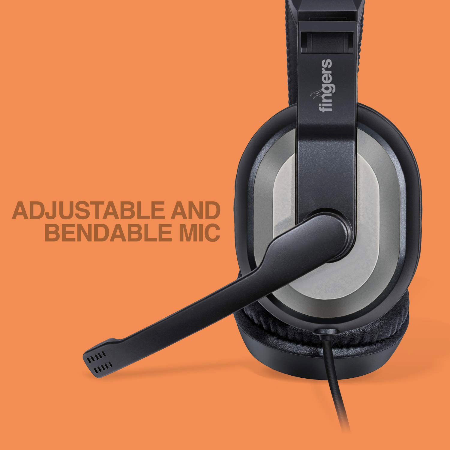 Wired Headphone Set with Adjustable Headband and Noise-Isolating Mic – Stereo Audio Headphones for Work, Calls and Entertainment (1 Pc)