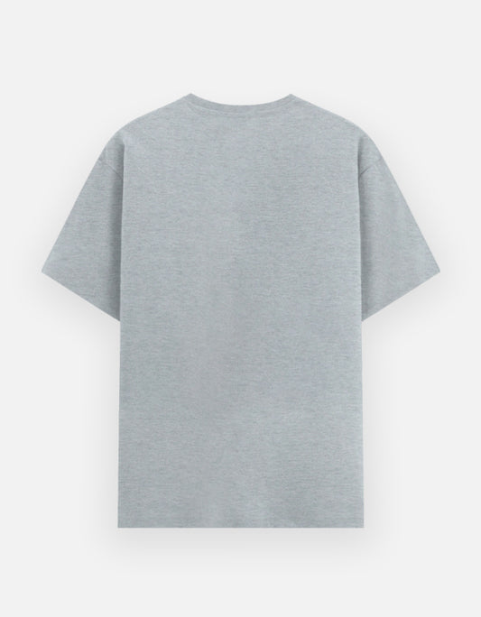 NAYAAH Premium (Grey Melange) Poly-Cotton 180 GSM Unisex T-Shirt – Soft Minimal Everyday Graphic Wear - Braver Than Believe