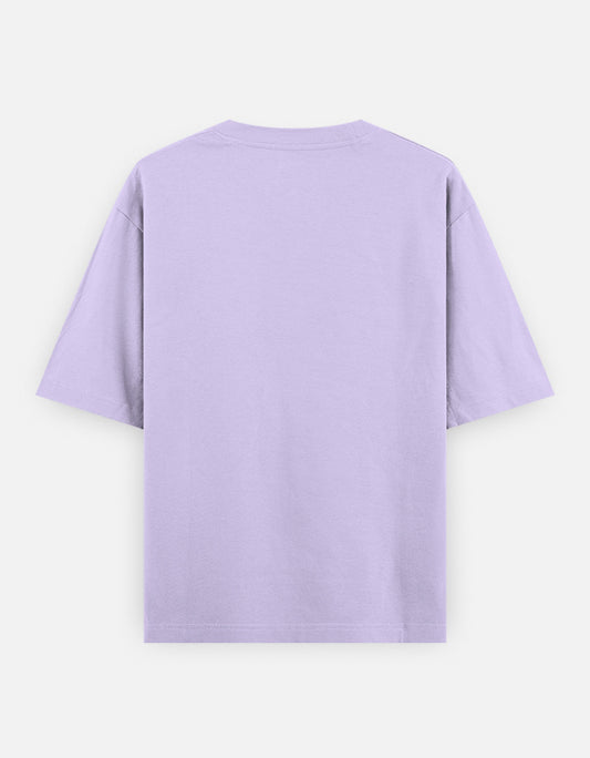 NAYAAH Premium (Lavender) 100% Cotton 240 GSM Unisex Oversized T-Shirt – Heavyweight Breathable Everyday Wear Lavender