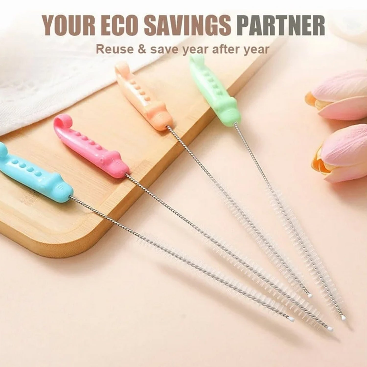 Bottle Spout Cleaning Brush With Ergonomic Handle (1 Pc 22 Cm Long)