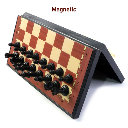 Premium Portable Chess Set Plastic Chess Pieces – Travel-Friendly, Foldable, Waterproof Board for Kids, Adults, Beginners, Outdoor and Indoor Play, Tournament Practice (1 Set)