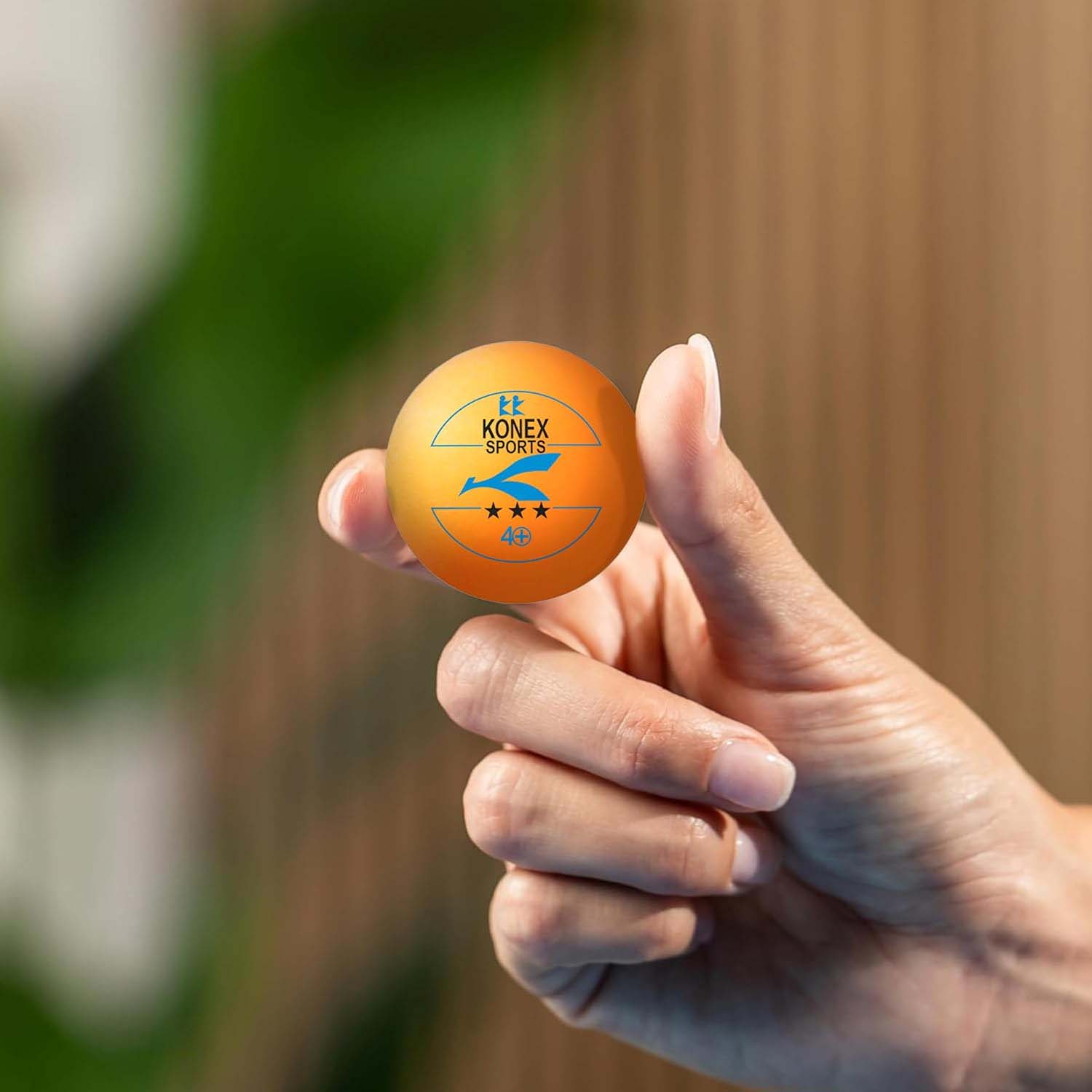 Professional Table Tennis Balls 3 Star 40+ Seamless ABS Plastic High Bounce Ping Pong Balls for Indoor and Outdoor Training Practice and Tournament Play (Set of 6 Pcs)
