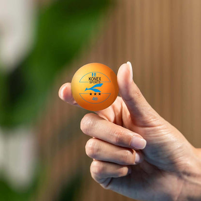 Professional Table Tennis Balls 3 Star 40+ Seamless ABS Plastic High Bounce Ping Pong Balls for Indoor and Outdoor Training Practice and Tournament Play (Set of 6 Pcs)