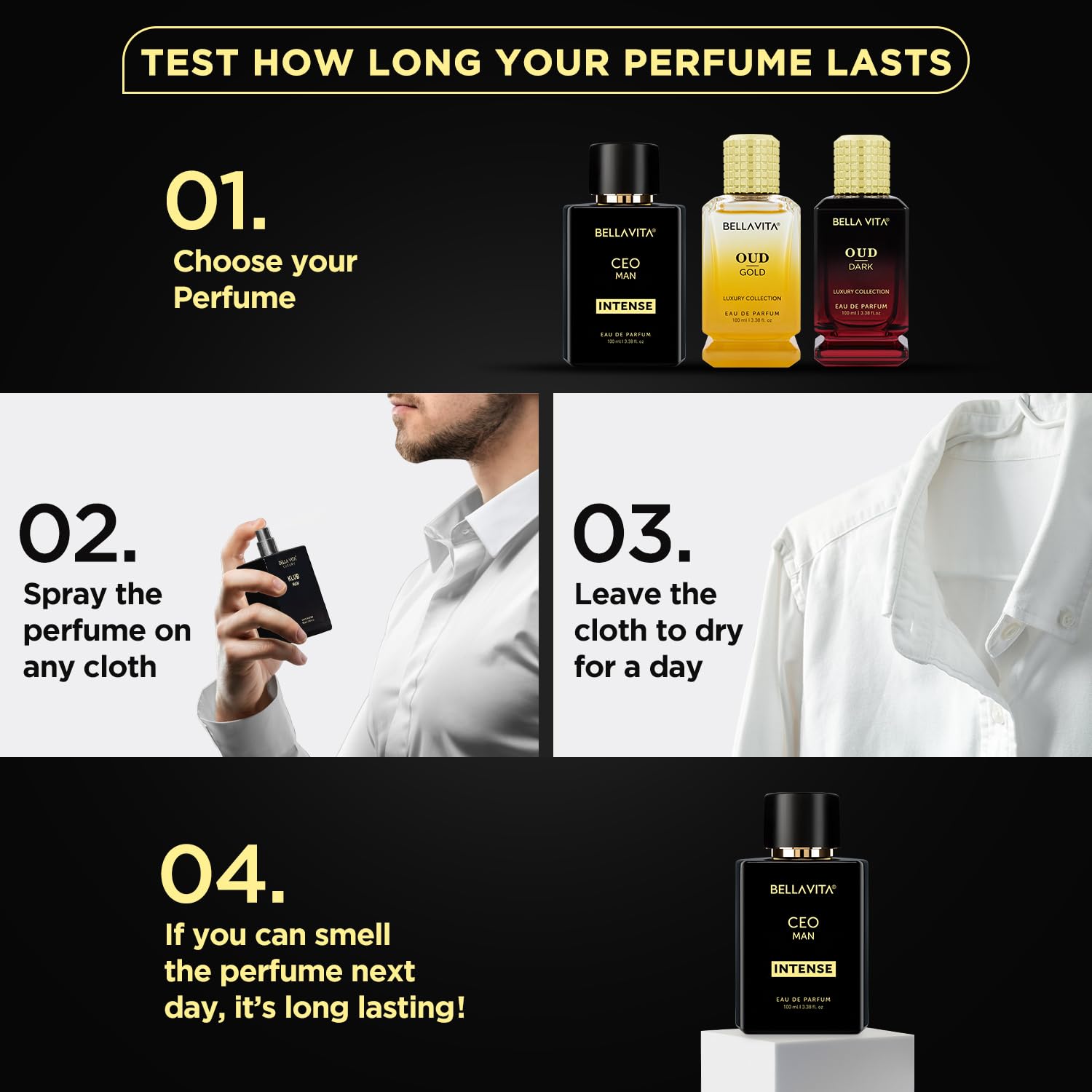 Bellavita Premium CEO Man Intense Eau De Perfume - 100 Ml