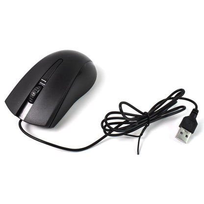 Computer Laptop Wired Optical Mouse X2 USB Ergonomic 1200 DPI Plug and Play Mouse for PC Desktop Office and Home Use (1 Pc)