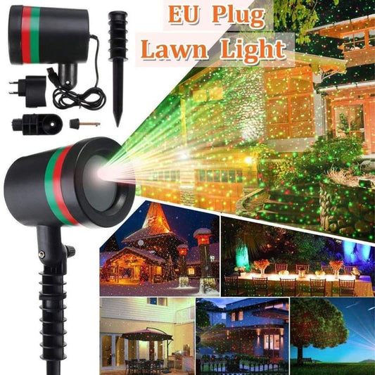 Star Fairy Motion Laser Lights Projector for Outdoor and Indoor Garden Lawn Landscape Home Office Diwali Christmas Navratri Party Decorative Light Waterproof Multicolor (No Remote Button)