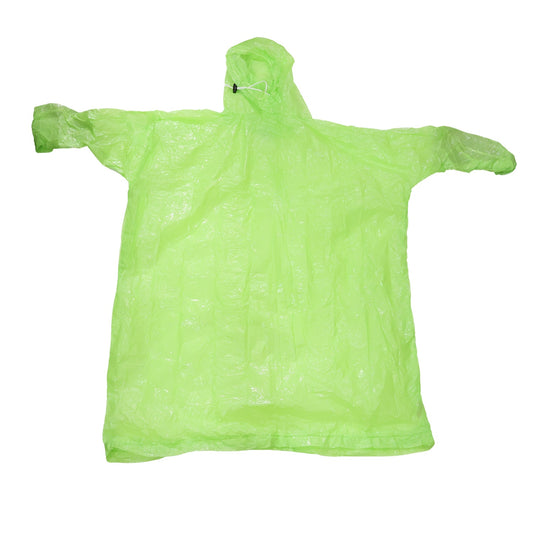 Reusable Waterproof Raincoat Hooded Long Rain Poncho with Drawstring Hood for Men and Women Lightweight Foldable Rain Coat for Travel and Bike Riding (1 Pc)