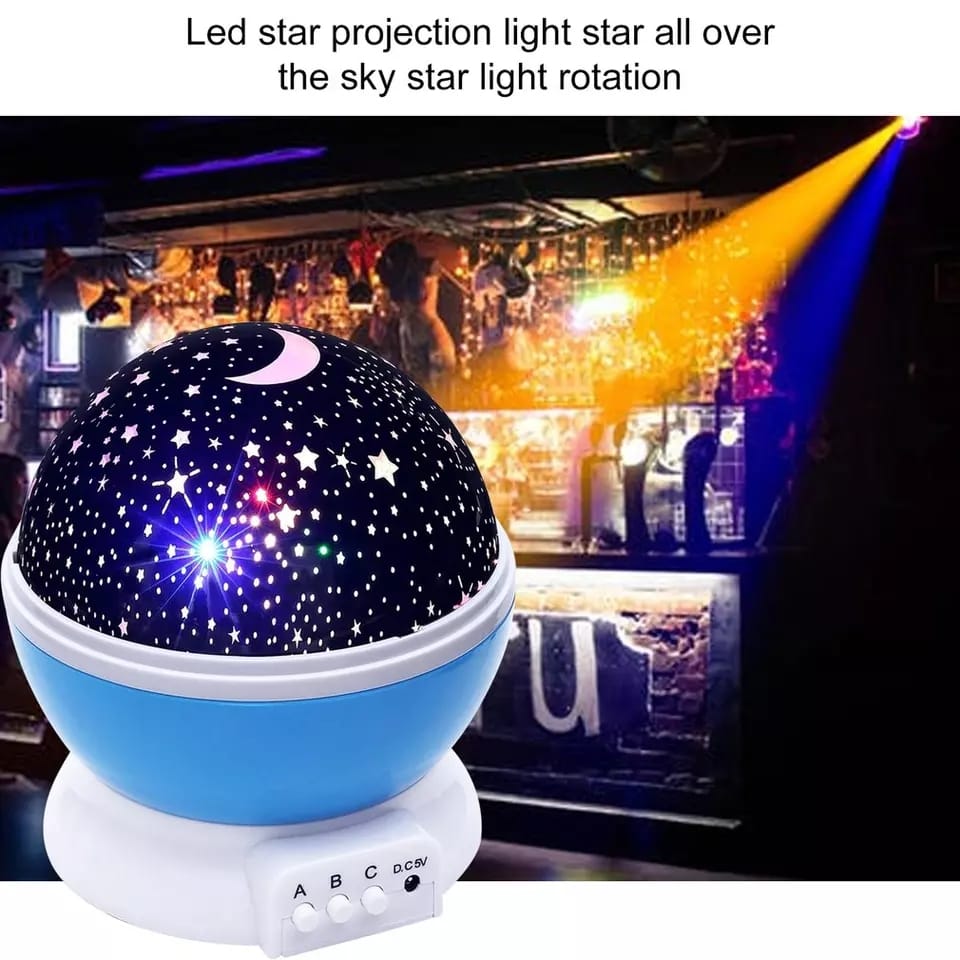 Colour Changing Star Master Rotating Projection Night Lamp LED Galaxy Star Projector for Kids Bedroom Baby Nursery Romantic Room Decor