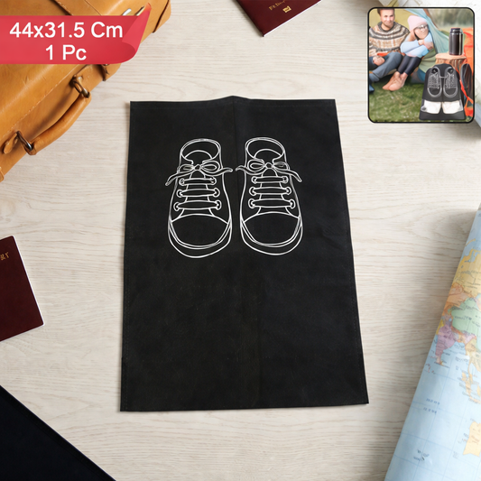 Travel Portable Shoe Storage Bag with Transparent Window (1 Pc)