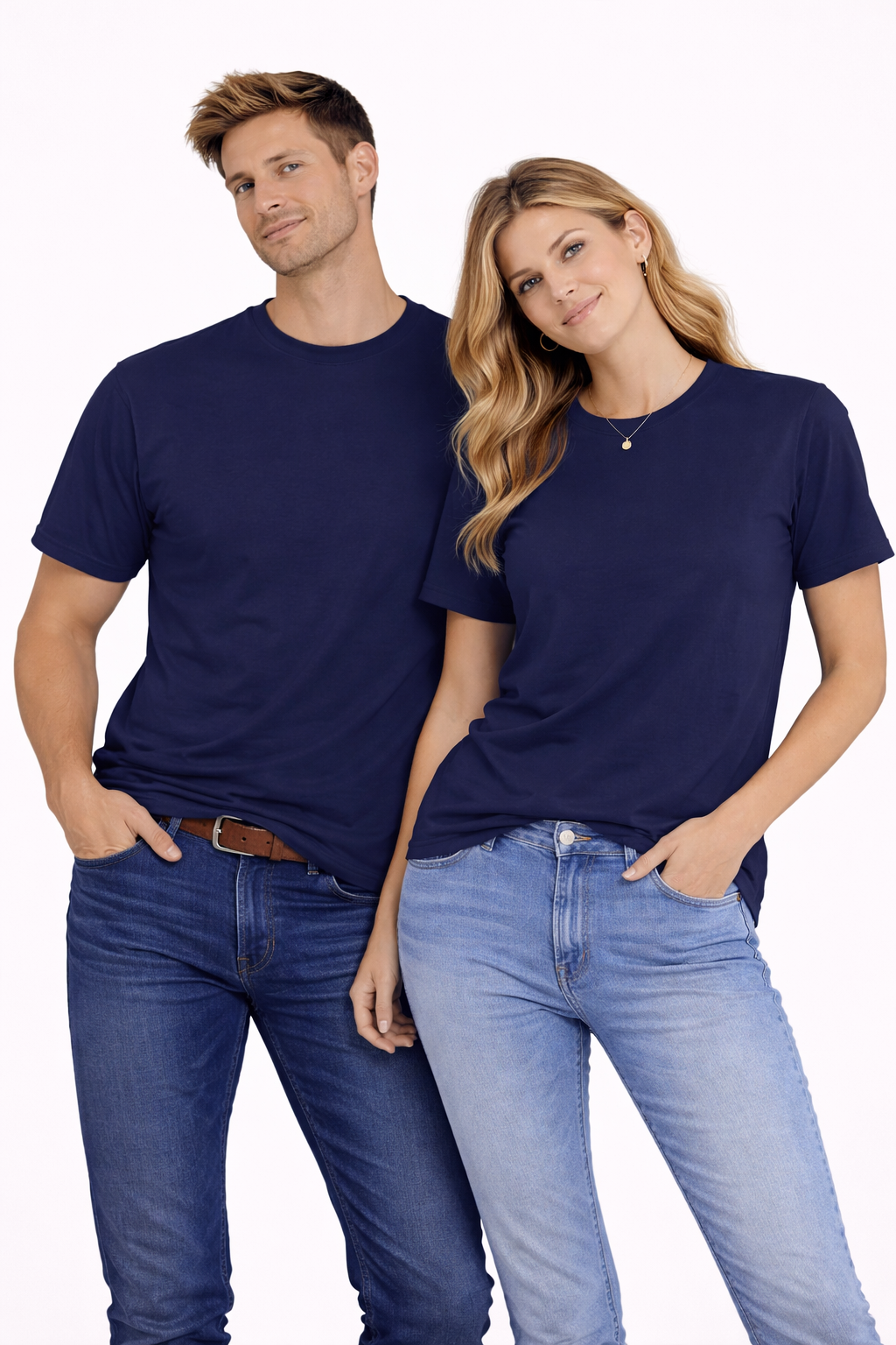 NAYAAH Unisex Classic Crew T-Shirt - Plain New Colours Royal Blue