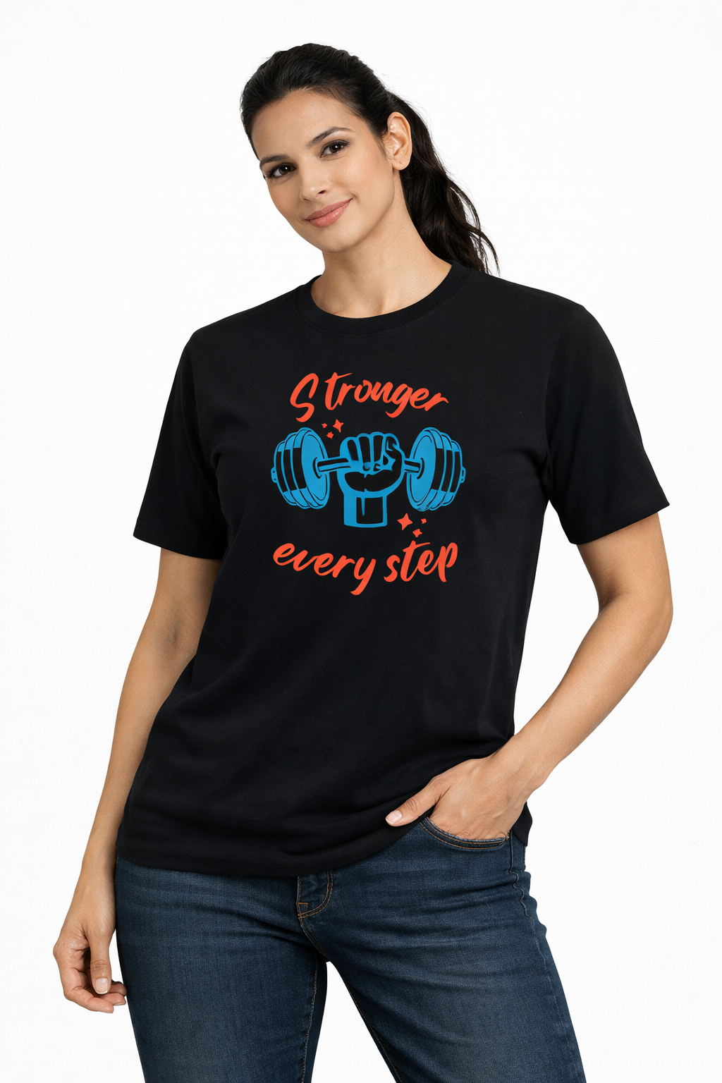 NAYAAH Unisex Basic T-Shirt - Stronger Every Step