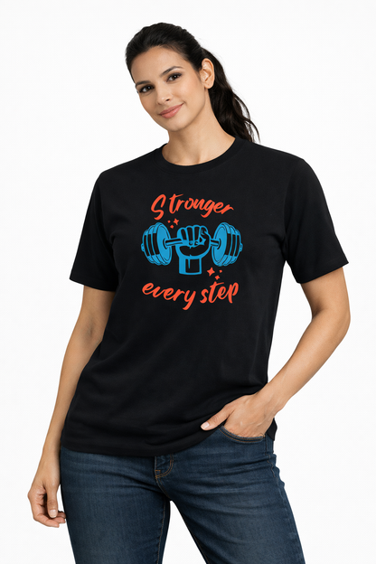 NAYAAH Unisex Basic T-Shirt - Stronger Every Step