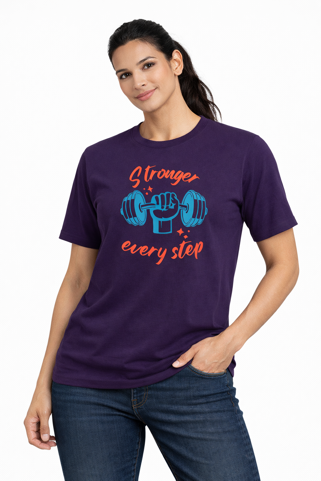 NAYAAH Unisex Basic T-Shirt - Stronger Every Step