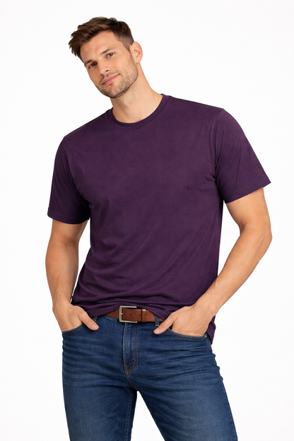 NAYAAH Unisex Basic T-Shirt - Plain Melange