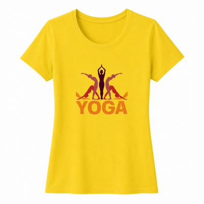 NAYAAH Premium Women's Classic 100% Cotton 180 GSM Regular Fit T-Shirt – Soft Breathable Everyday Essential Wear - Yoga | NewYellow