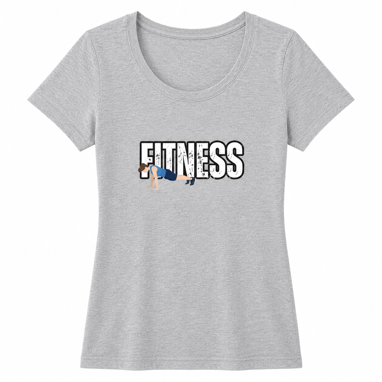 NAYAAH Premium Women's Classic 100% Cotton 180 GSM Regular Fit T-Shirt – Soft Breathable Everyday Essential Wear - Fitness | Grey